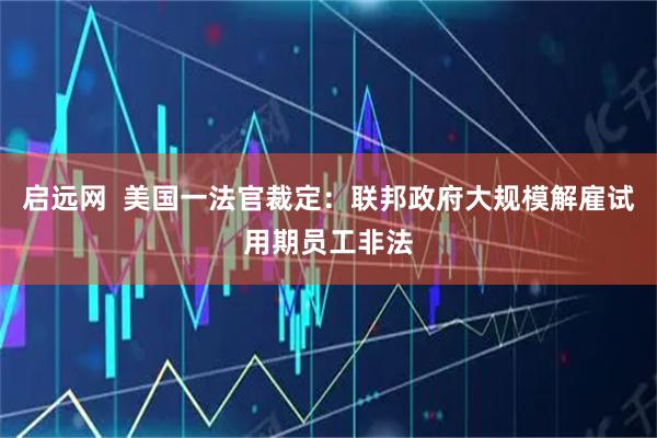 启远网  美国一法官裁定：联邦政府大规模解雇试用期员工非法