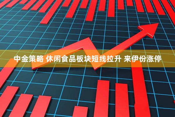 中金策略 休闲食品板块短线拉升 来伊份涨停