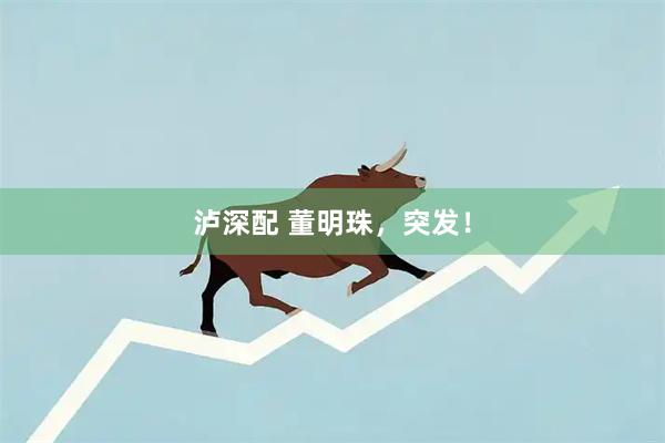 泸深配 董明珠，突发！